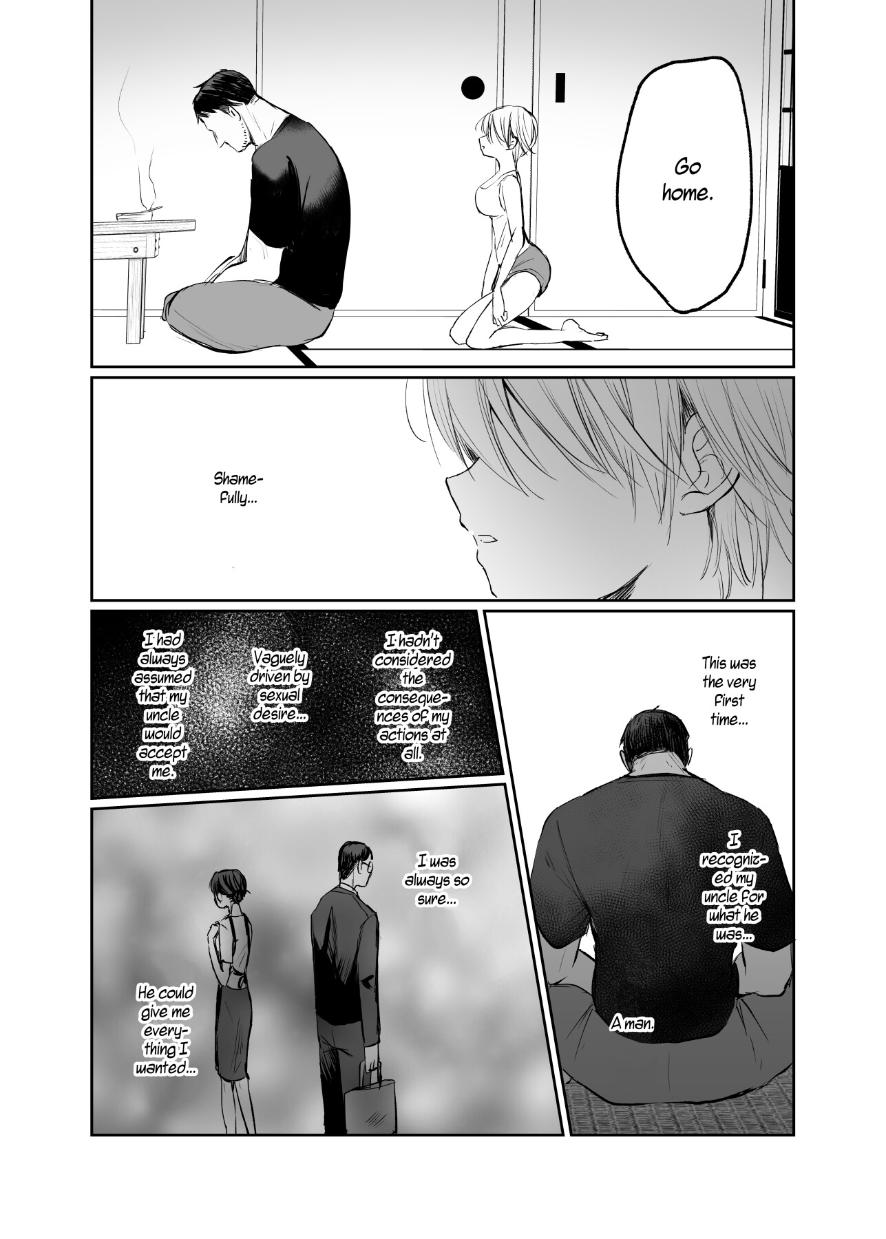Hentai Manga Comic-I Became a Woman, and my Uncle...-Read-58